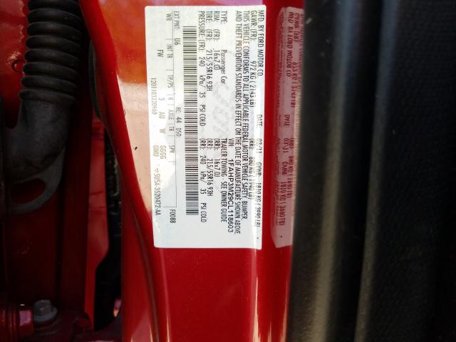 Photo 9 VIN: 1FAHP3M29CL118603 - FORD FOCUS SEL 