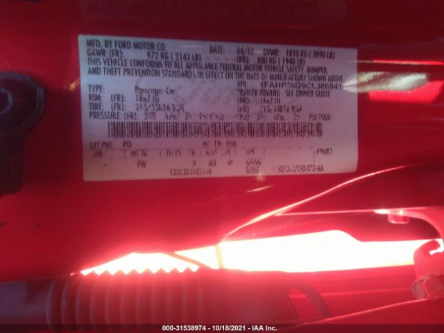 Photo 8 VIN: 1FAHP3M29CL386941 - FORD FOCUS 