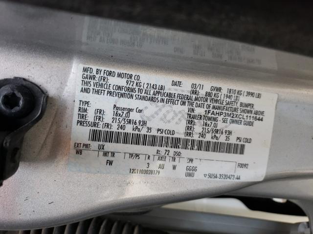 Photo 9 VIN: 1FAHP3M2XCL111644 - FORD FOCUS SEL 