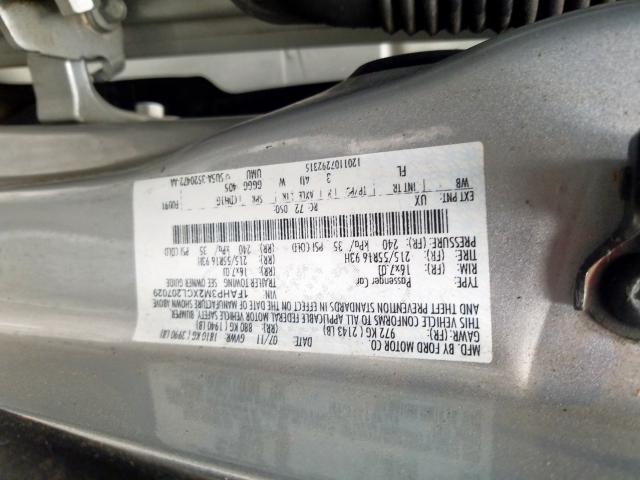 Photo 9 VIN: 1FAHP3M2XCL207029 - FORD FOCUS SEL 