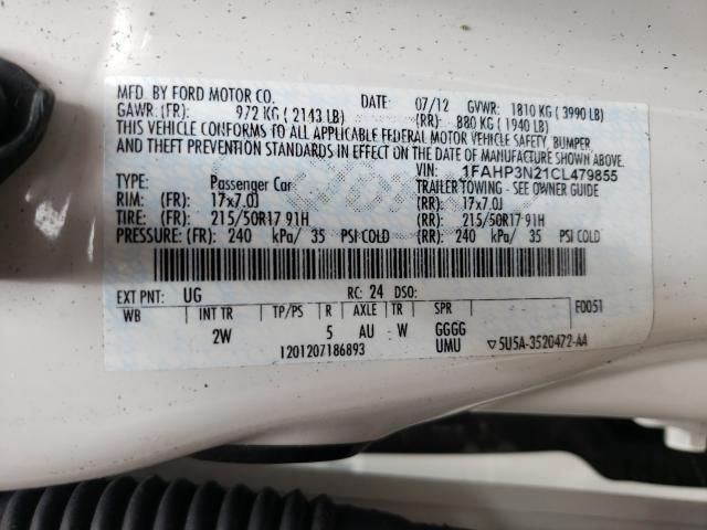 Photo 9 VIN: 1FAHP3N21CL479855 - FORD FOCUS TITA 