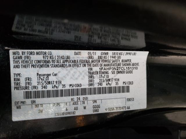 Photo 9 VIN: 1FAHP3N27CL151310 - FORD FOCUS TITA 