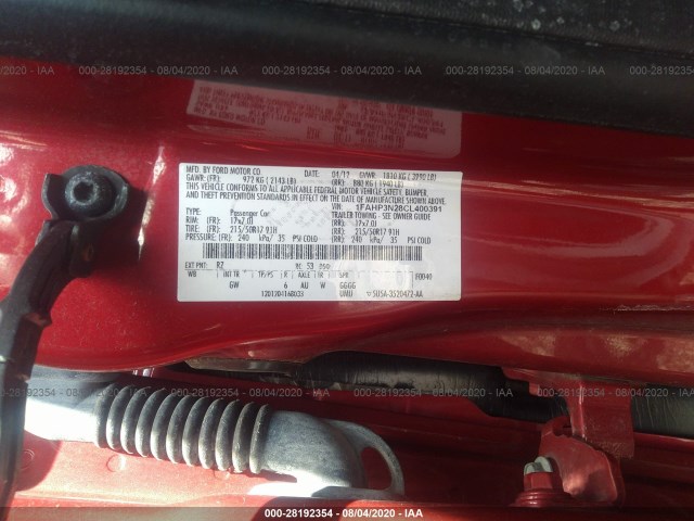 Photo 8 VIN: 1FAHP3N28CL400391 - FORD FOCUS 