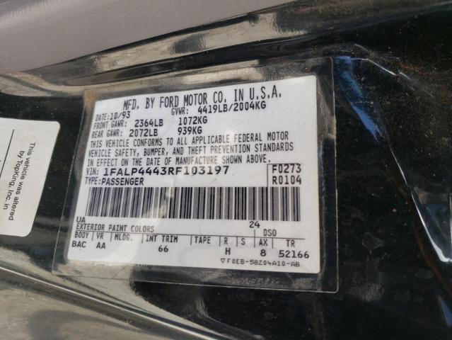 Photo 12 VIN: 1FALP4443RF103197 - FORD MUSTANG 