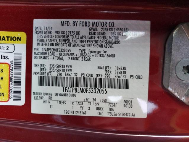 Photo 12 VIN: 1FATP8EM0F5332055 - FORD ALL MODELS 