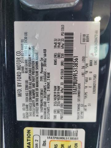 Photo 11 VIN: 1FATP8UH9L5138561 - FORD MUSTANG 