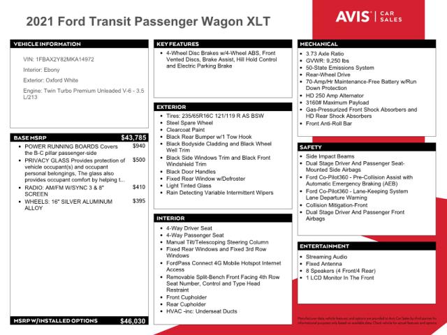 Photo 9 VIN: 1FBAX2Y82MKA14972 - FORD TRANSIT T- 