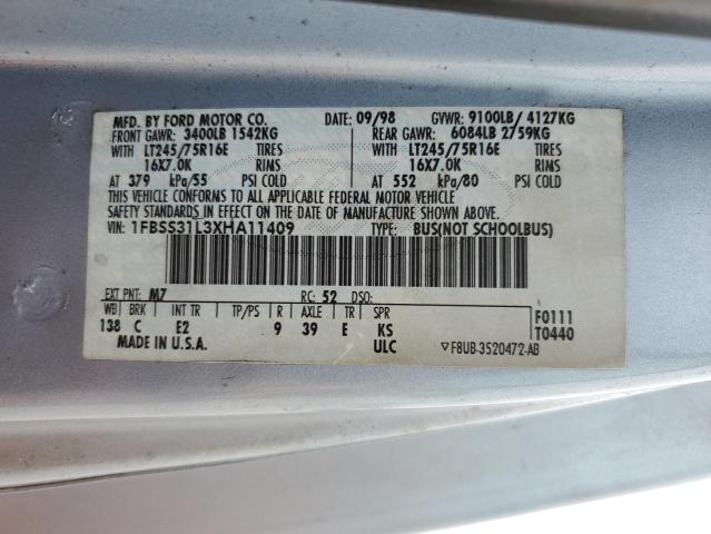 Photo 12 VIN: 1FBSS31L3XHA11409 - FORD E350 