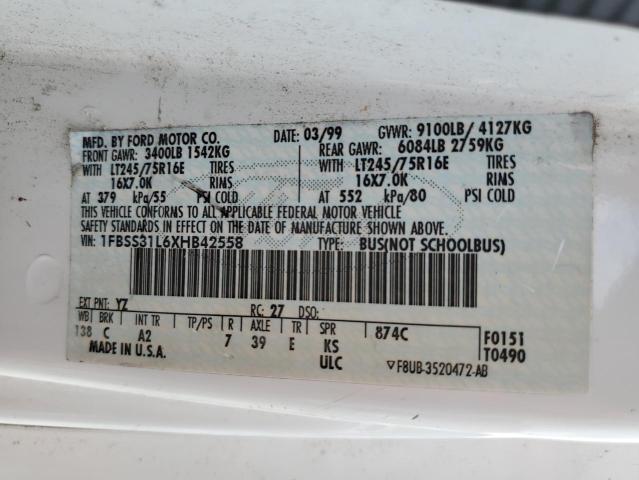 Photo 12 VIN: 1FBSS31L6XHB42558 - FORD ECONOLINE 