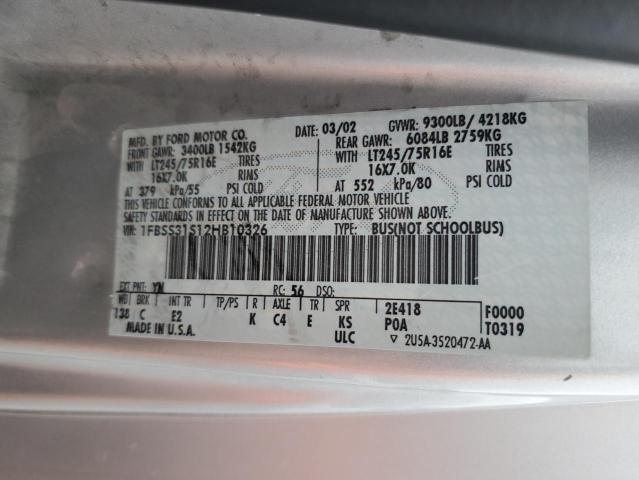 Photo 12 VIN: 1FBSS31S12HB10326 - FORD ALL MODELS 