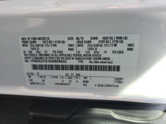 Photo 13 VIN: 1FBZX2YG1KKB55622 - FORD TRANSIT 