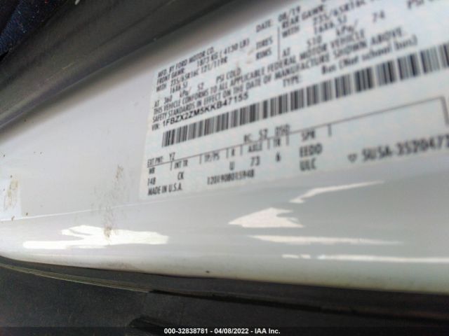 Photo 8 VIN: 1FBZX2ZM5KKB47155 - FORD TRANSIT PASSENGER WAGON 