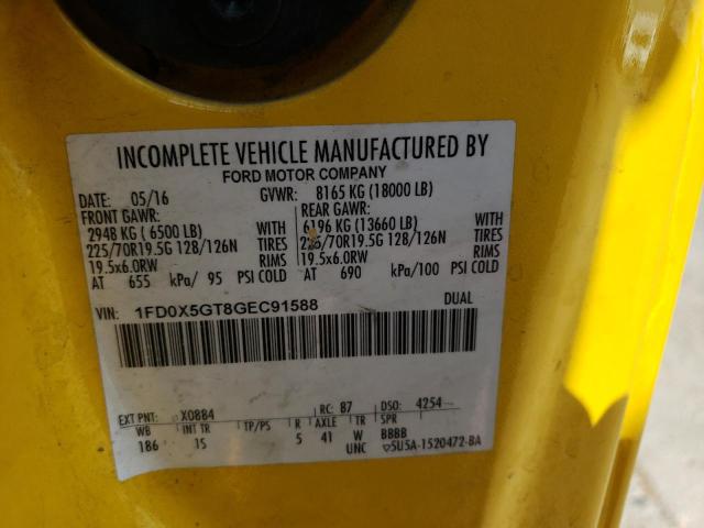 Photo 9 VIN: 1FD0X5GT8GEC91588 - FORD F550 SUPER 