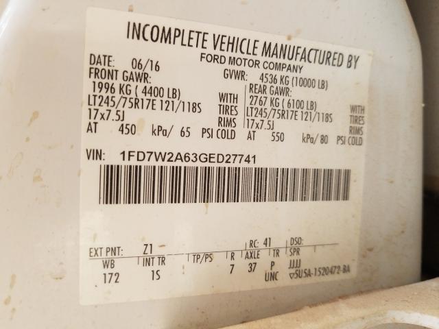 Photo 9 VIN: 1FD7W2A63GED27741 - FORD F250 SUPER 