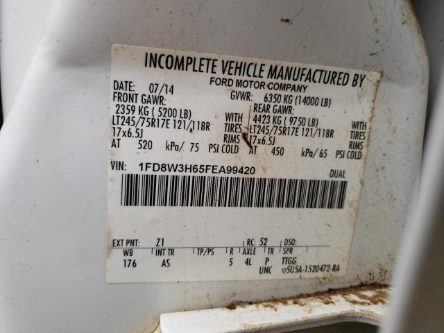 Photo 9 VIN: 1FD8W3H65FEA99420 - FORD F350 SUPER 