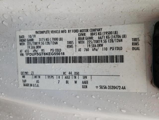 Photo 12 VIN: 1FDUF5GT8KEG55618 - FORD F550 