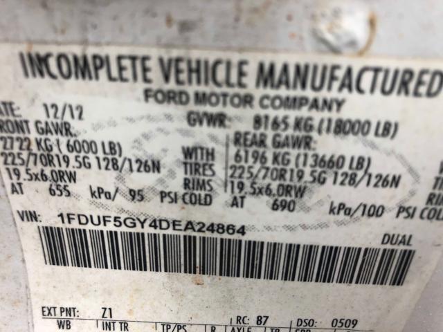 Photo 9 VIN: 1FDUF5GY4DEA24864 - FORD F550 SUPER 