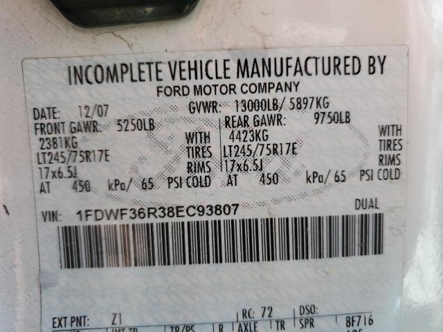 Photo 11 VIN: 1FDWF36R38EC93807 - FORD F350 