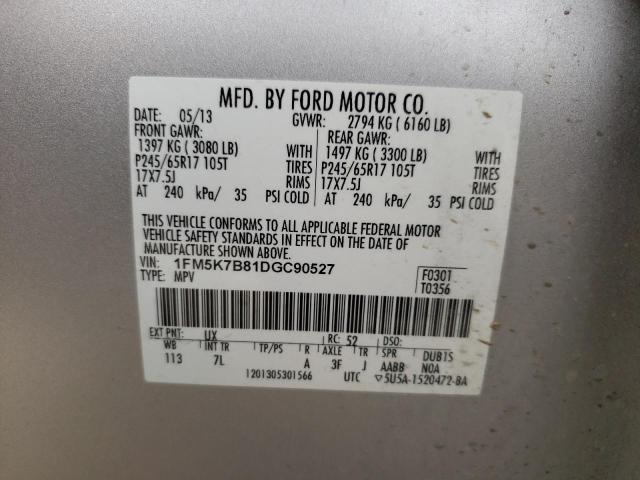 Photo 12 VIN: 1FM5K7B81DGC90527 - FORD EXPLORER 