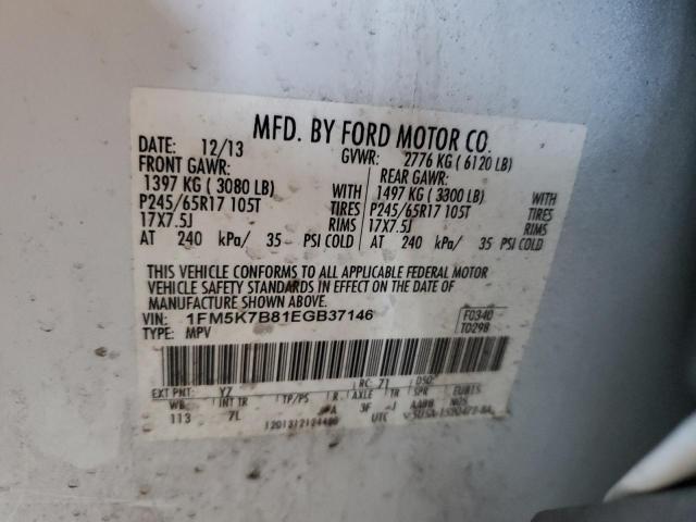 Photo 12 VIN: 1FM5K7B81EGB37146 - FORD EXPLORER 