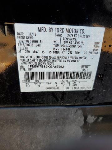 Photo 12 VIN: 1FM5K7B82KGA67992 - FORD EXPLORER 