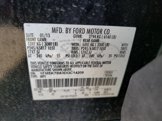 Photo 12 VIN: 1FM5K7B83DGC14209 - FORD EXPLORER 