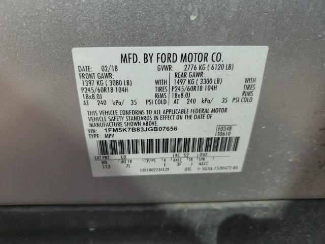 Photo 12 VIN: 1FM5K7B83JGB07656 - FORD EXPLORER 