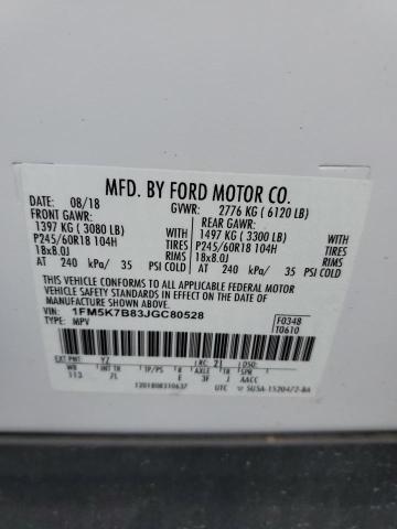 Photo 12 VIN: 1FM5K7B83JGC80528 - FORD EXPLORER 