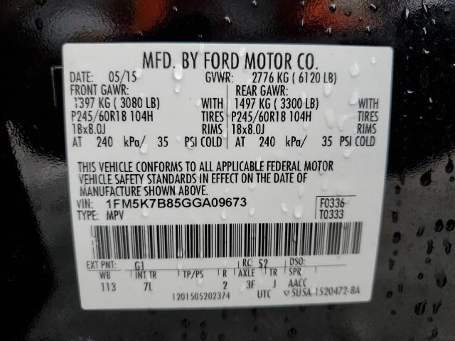 Photo 12 VIN: 1FM5K7B85GGA09673 - FORD EXPLORER 