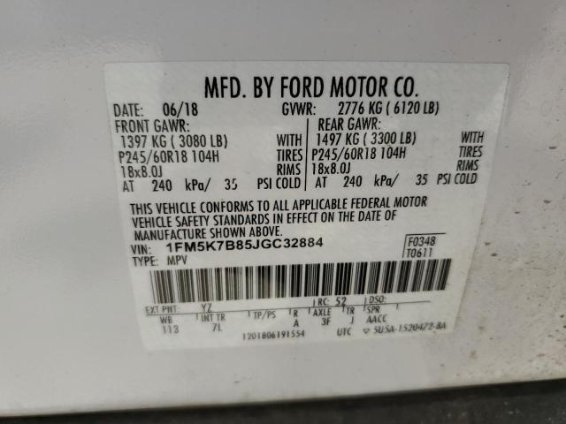 Photo 11 VIN: 1FM5K7B85JGC32884 - FORD EXPLORER 