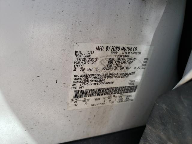 Photo 9 VIN: 1FM5K7B86DGB52496 - FORD EXPLORER 