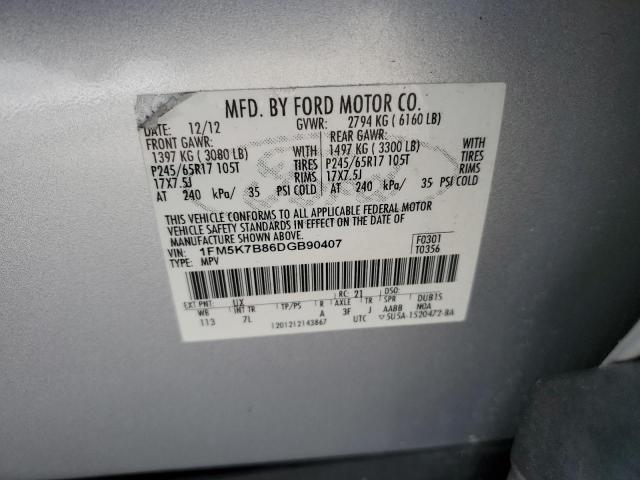 Photo 12 VIN: 1FM5K7B86DGB90407 - FORD EXPLORER 