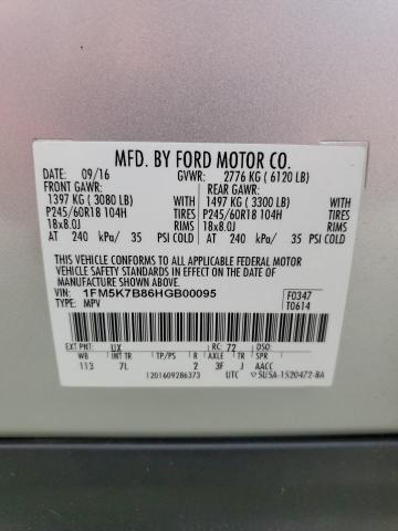 Photo 12 VIN: 1FM5K7B86HGB00095 - FORD EXPLORER 