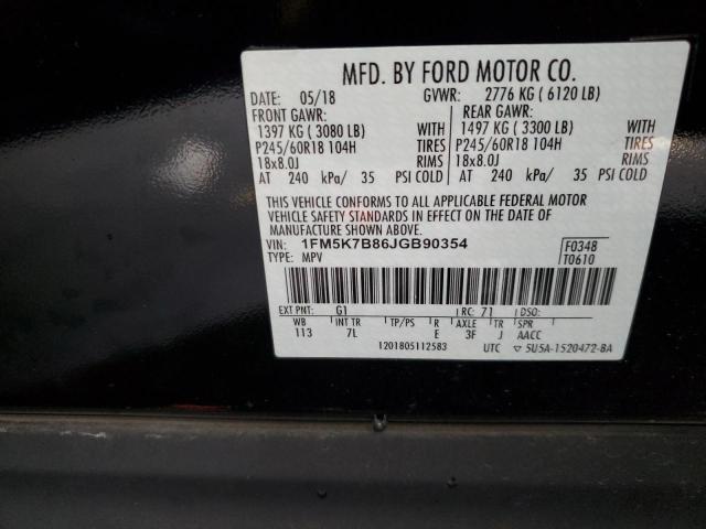 Photo 11 VIN: 1FM5K7B86JGB90354 - FORD EXPLORER 