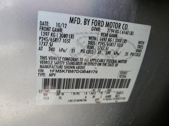 Photo 11 VIN: 1FM5K7B87DGB48179 - FORD EXPLORER 