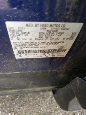 Photo 13 VIN: 1FM5K7B87DGC18764 - FORD EXPLORER 