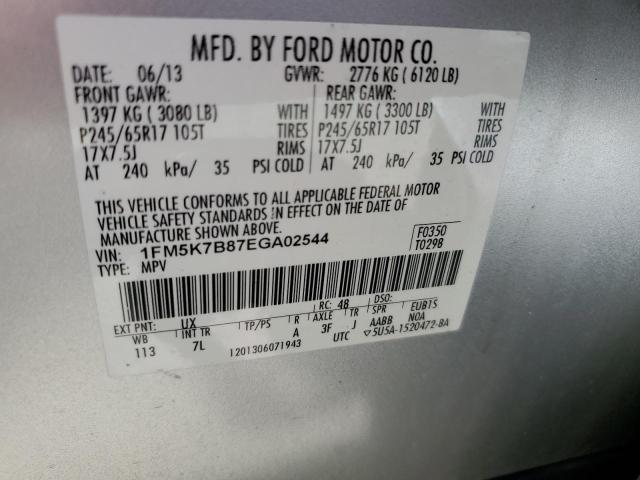 Photo 12 VIN: 1FM5K7B87EGA02544 - FORD EXPLORER 