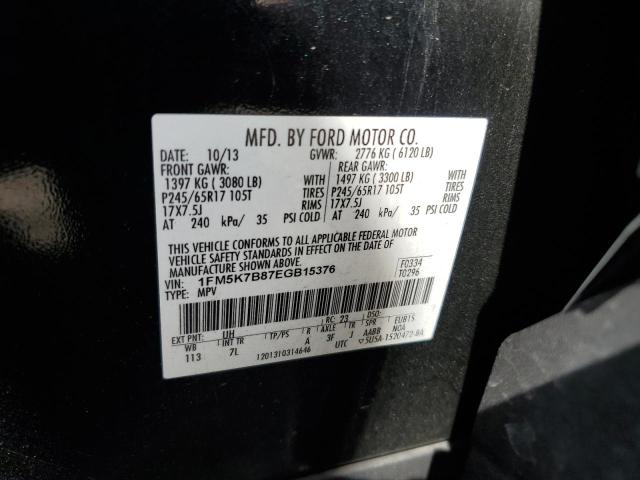 Photo 12 VIN: 1FM5K7B87EGB15376 - FORD EXPLORER 