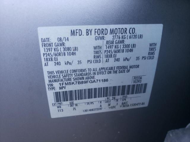 Photo 11 VIN: 1FM5K7B89FGA71186 - FORD EXPLORER 