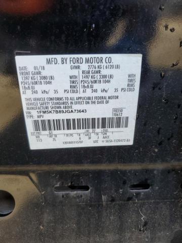 Photo 13 VIN: 1FM5K7B89JGA73643 - FORD EXPLORER 