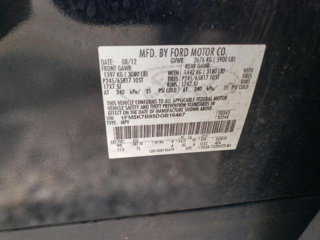 Photo 12 VIN: 1FM5K7B95DGB16467 - FORD EXPLORER 