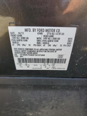 Photo 12 VIN: 1FM5K7D80FGC57289 - FORD EXPLORER X 