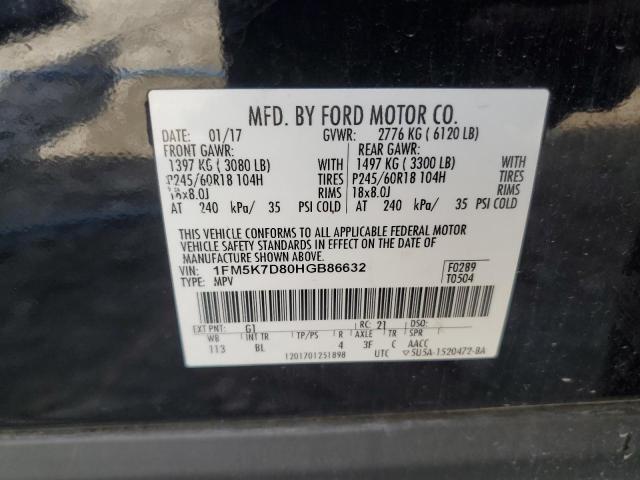 Photo 13 VIN: 1FM5K7D80HGB86632 - FORD EXPLORER 