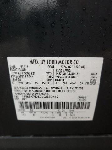 Photo 12 VIN: 1FM5K7D80JGB39462 - FORD EXPLORER 