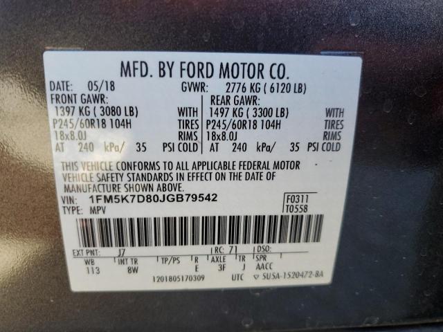 Photo 13 VIN: 1FM5K7D80JGB79542 - FORD EXPLORER X 