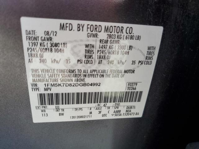 Photo 13 VIN: 1FM5K7D82DGB04992 - FORD EXPLORER X 