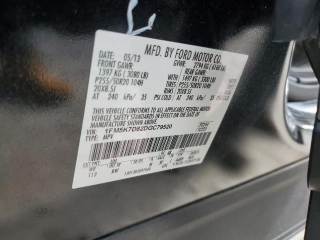 Photo 12 VIN: 1FM5K7D82DGC79520 - FORD EXPLORER X 