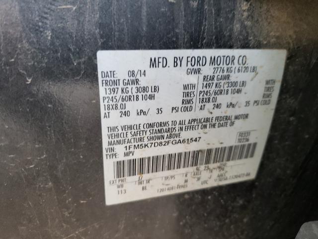 Photo 9 VIN: 1FM5K7D82FGA61547 - FORD EXPLORER X 