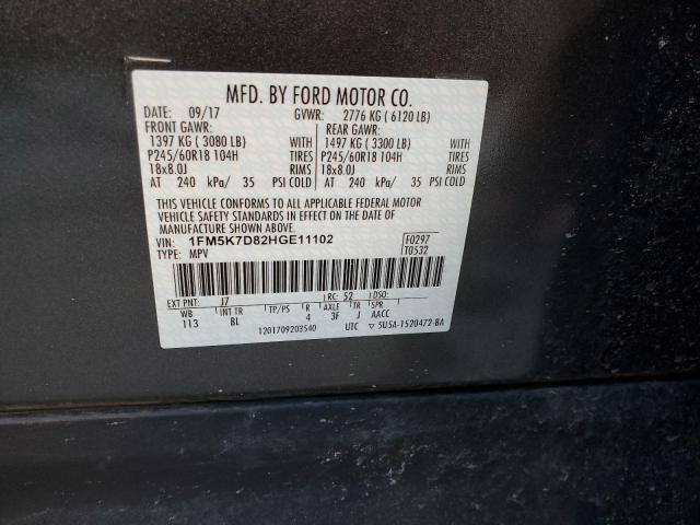 Photo 12 VIN: 1FM5K7D82HGE11102 - FORD EXPLORER 