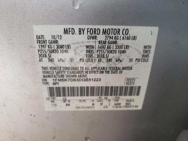 Photo 11 VIN: 1FM5K7D83DGB51223 - FORD EXPLORER X 